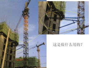 這個塔吊上的支撐物是做什么的呢